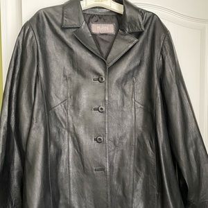 Genuine Leather Blazer